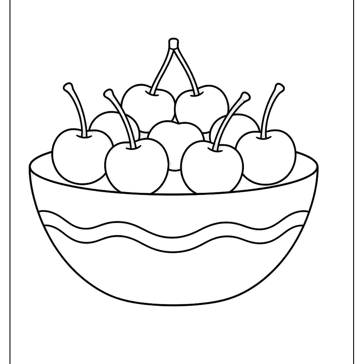Bowl filled with cherries and stems