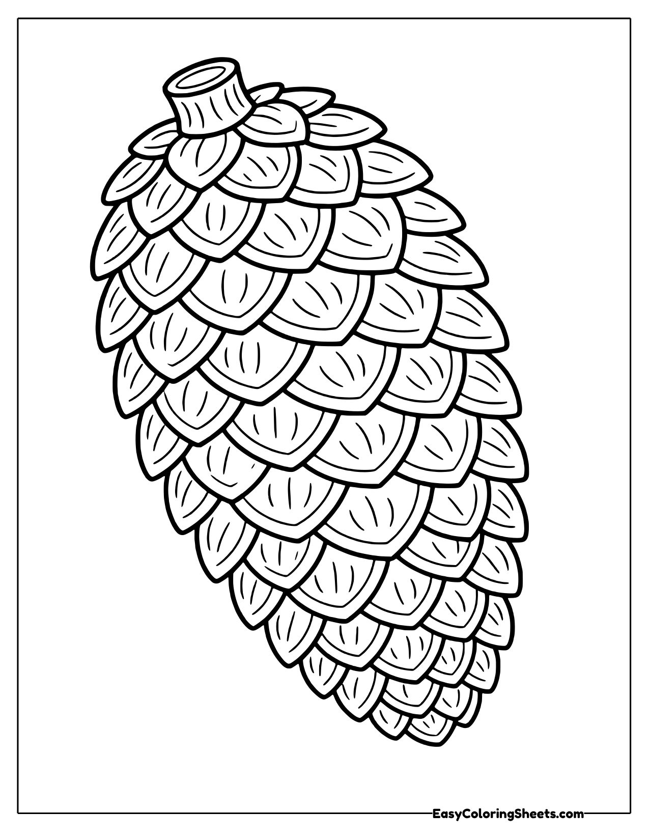 Tall pinecone standing