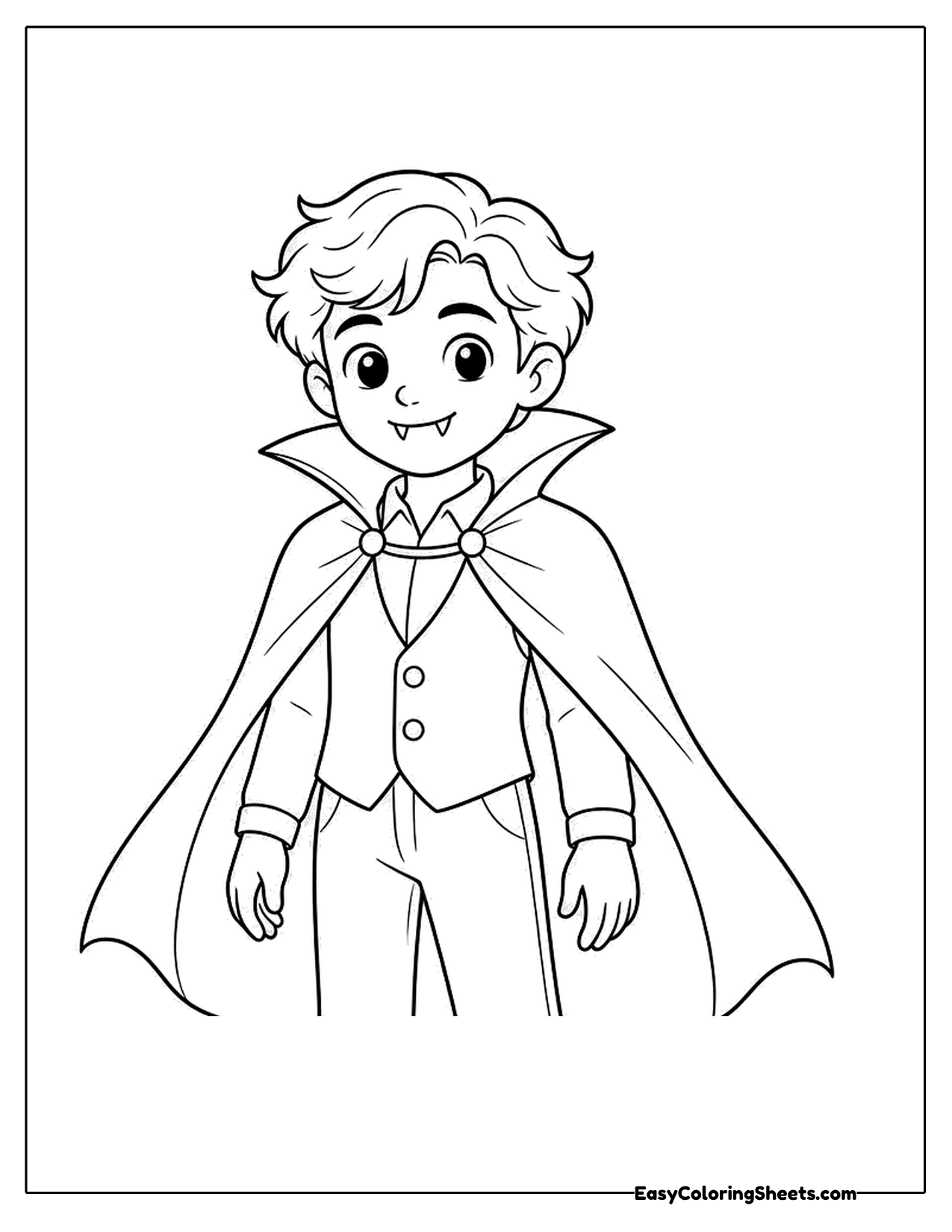 Vampire with a long sweeping cape