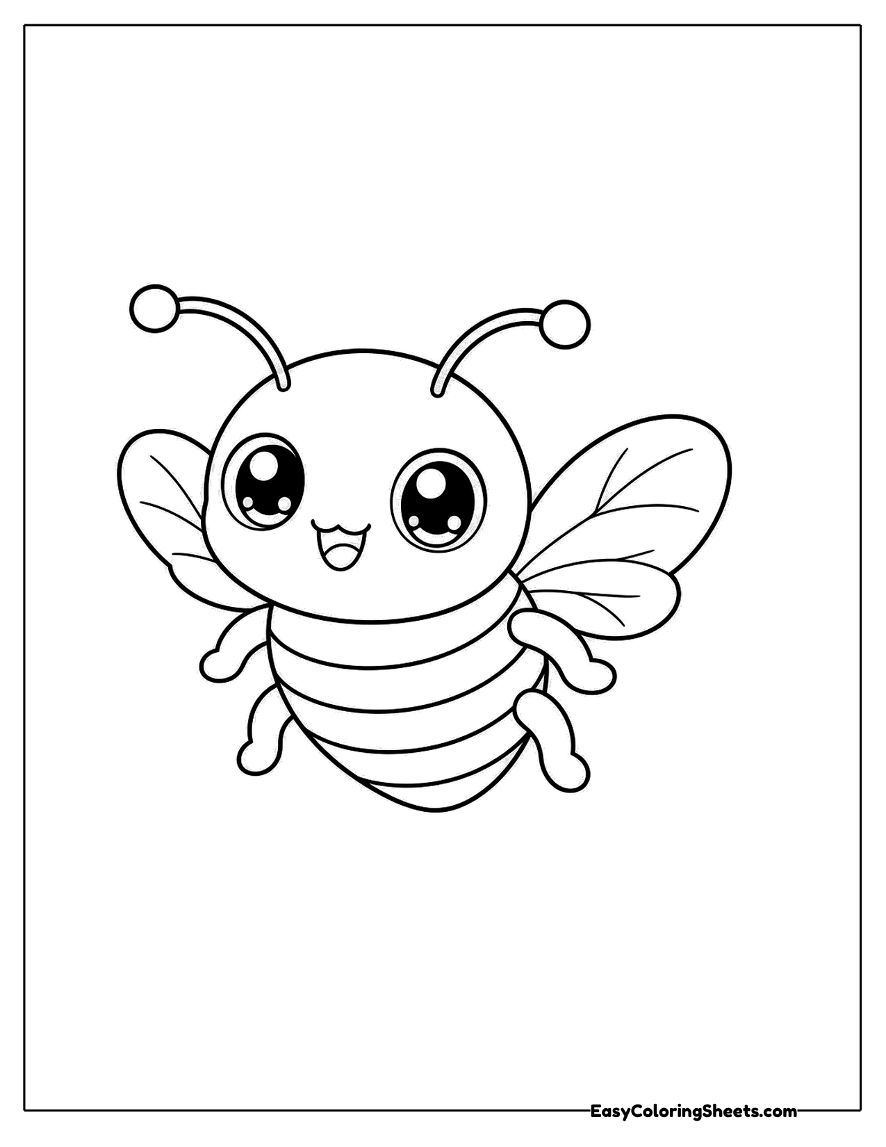 Big-eyed bee with fluffy wings
