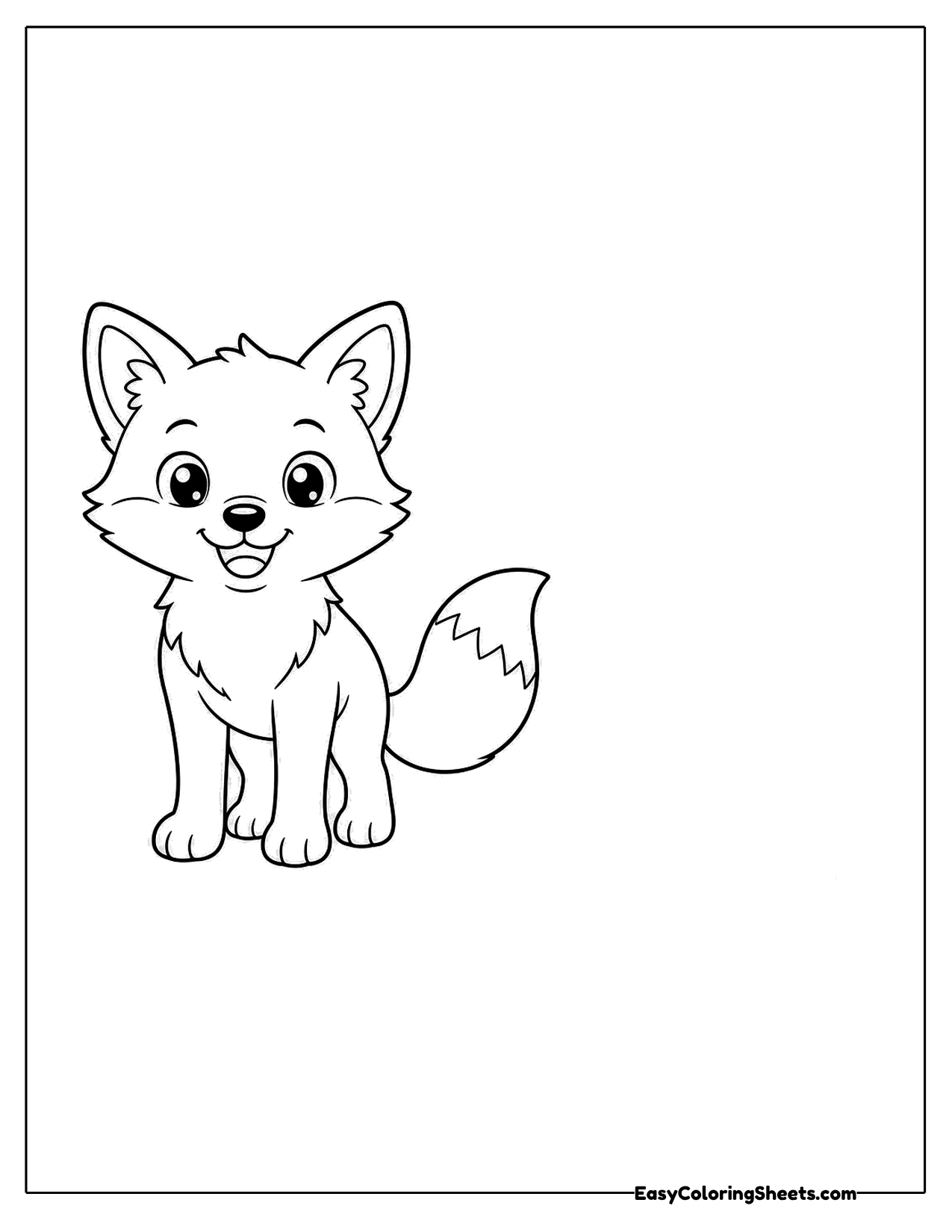 Fox standing upright on its back legs with a fluffy tail