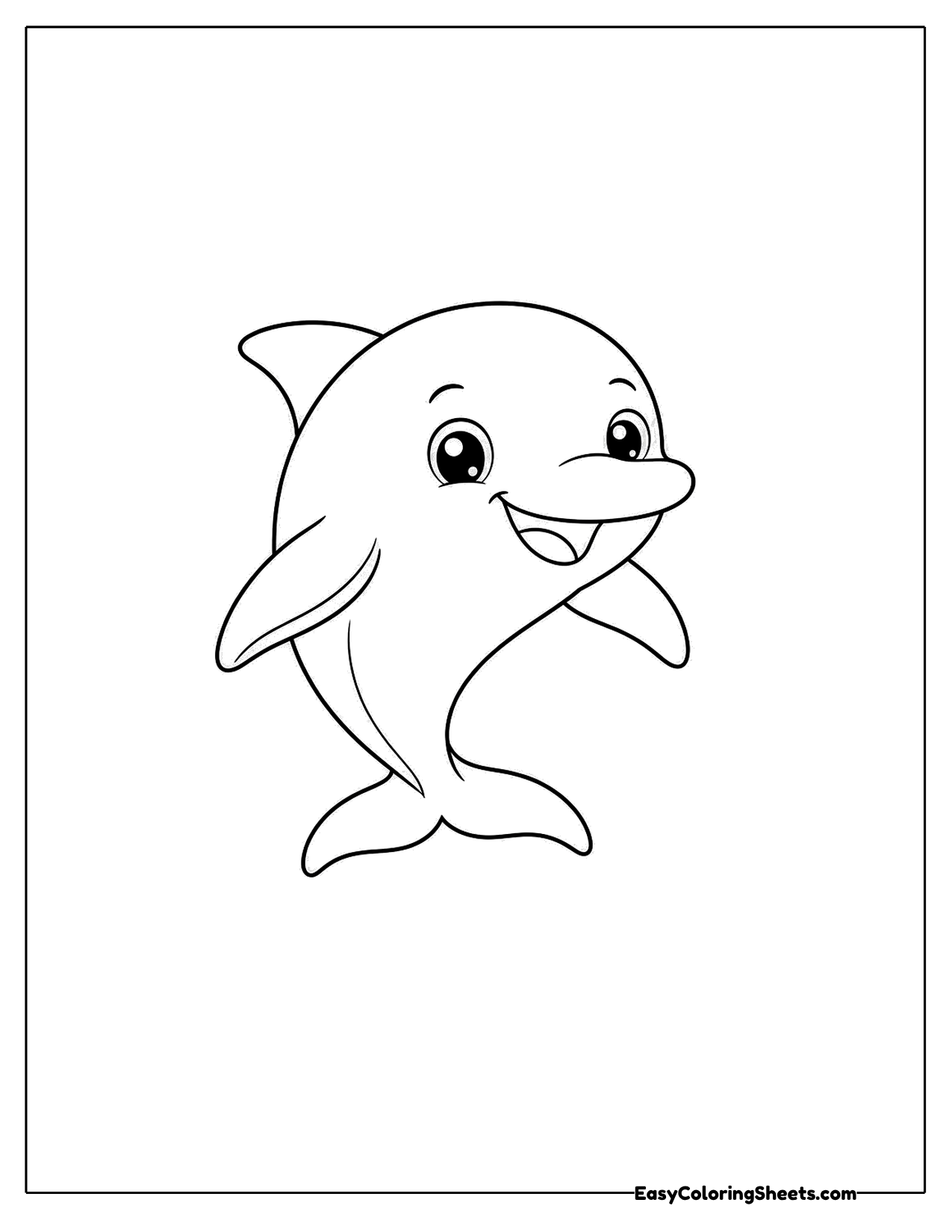 Big smiling dolphin