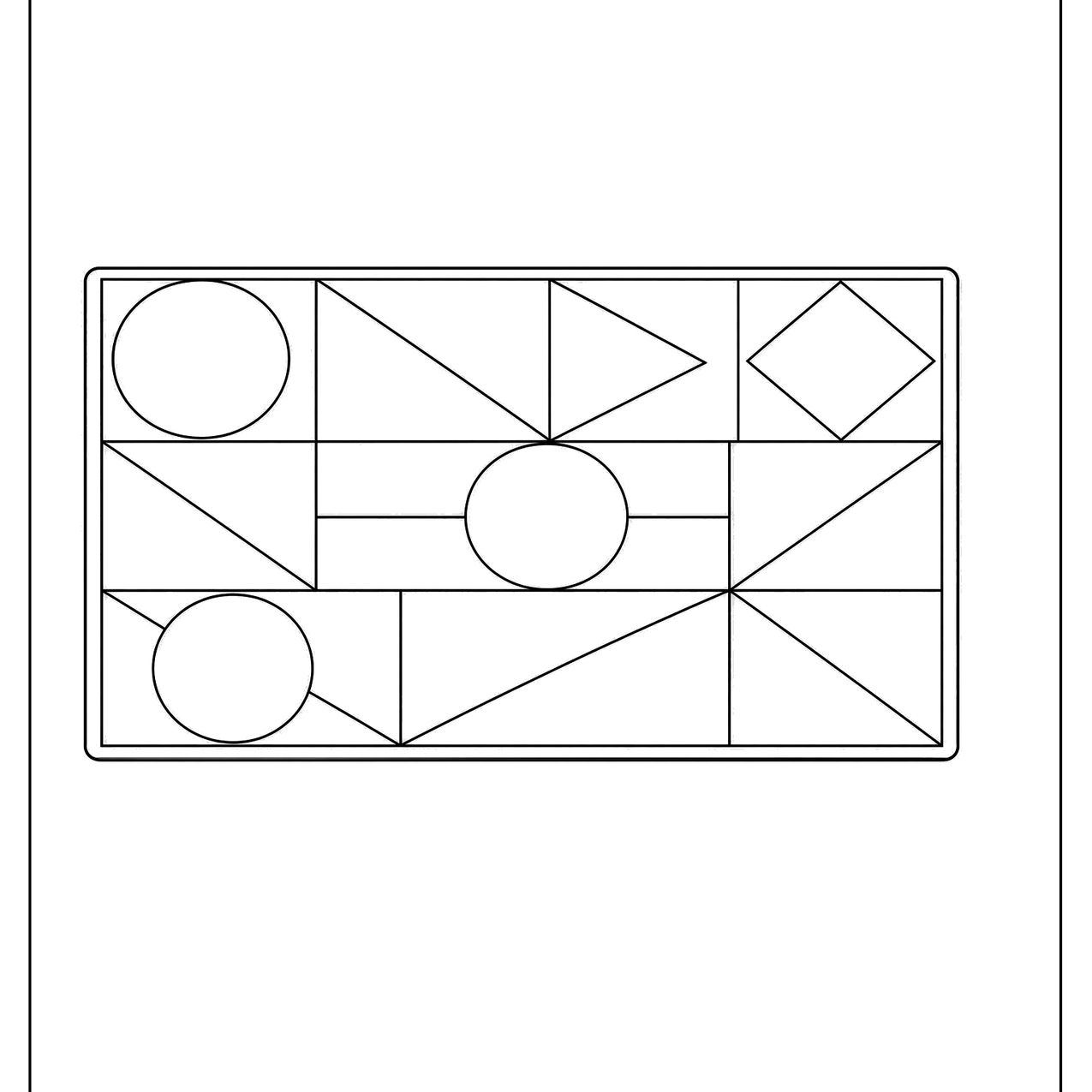 Easy mosaic design of simple shapes
