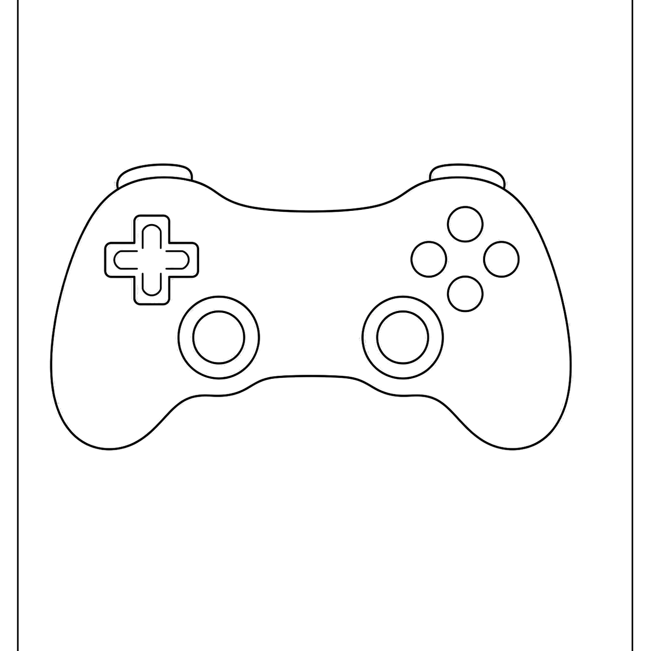 Video game controller with buttons