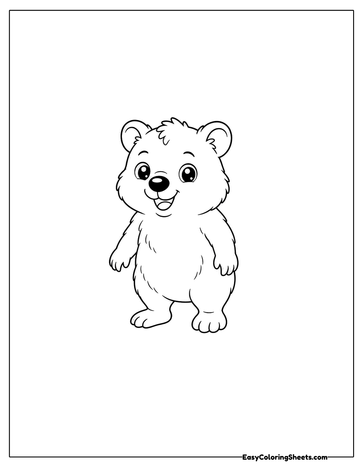 Happy quokka standing