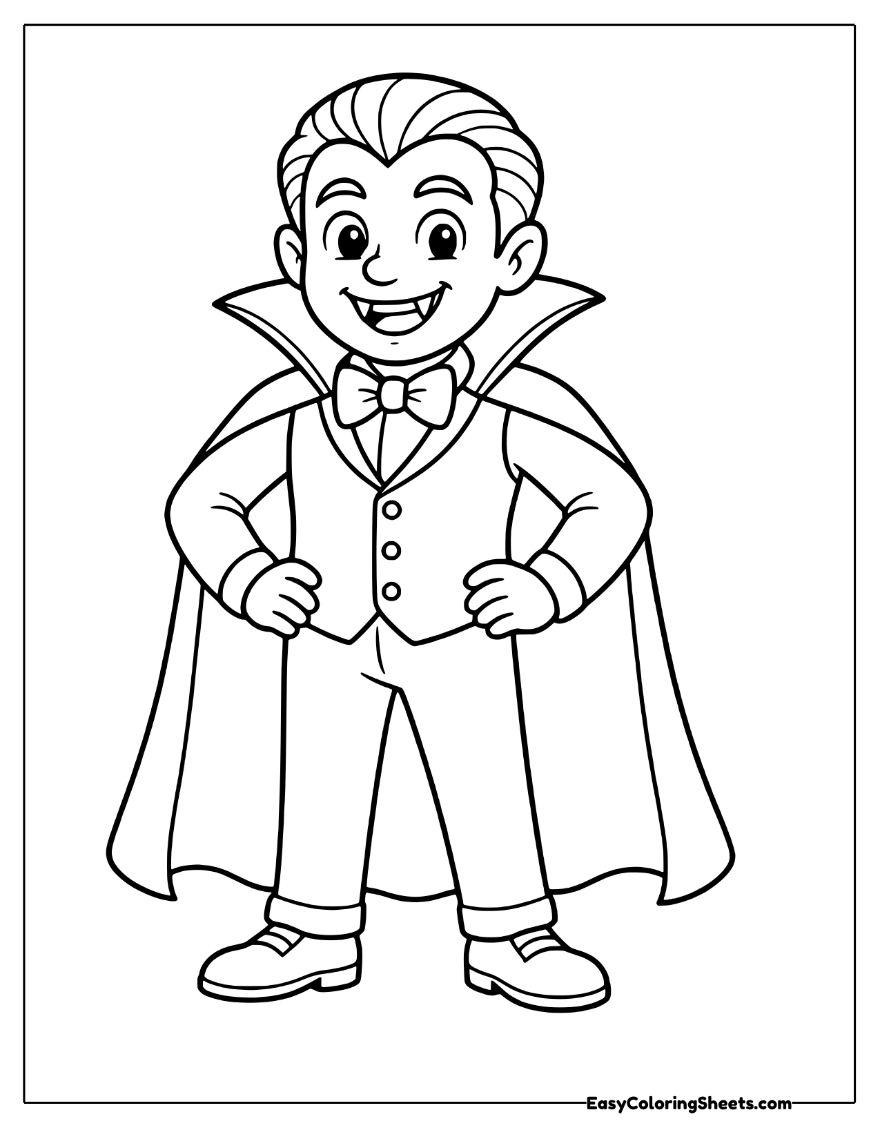 16 Vampire Coloring Pages (Free PDF Printables) | Easy Coloring Sheets