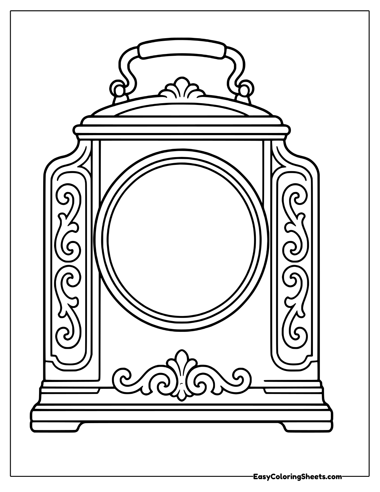 9 Vintage Coloring Pages (Free PDF Printables) | Easy Coloring Sheets