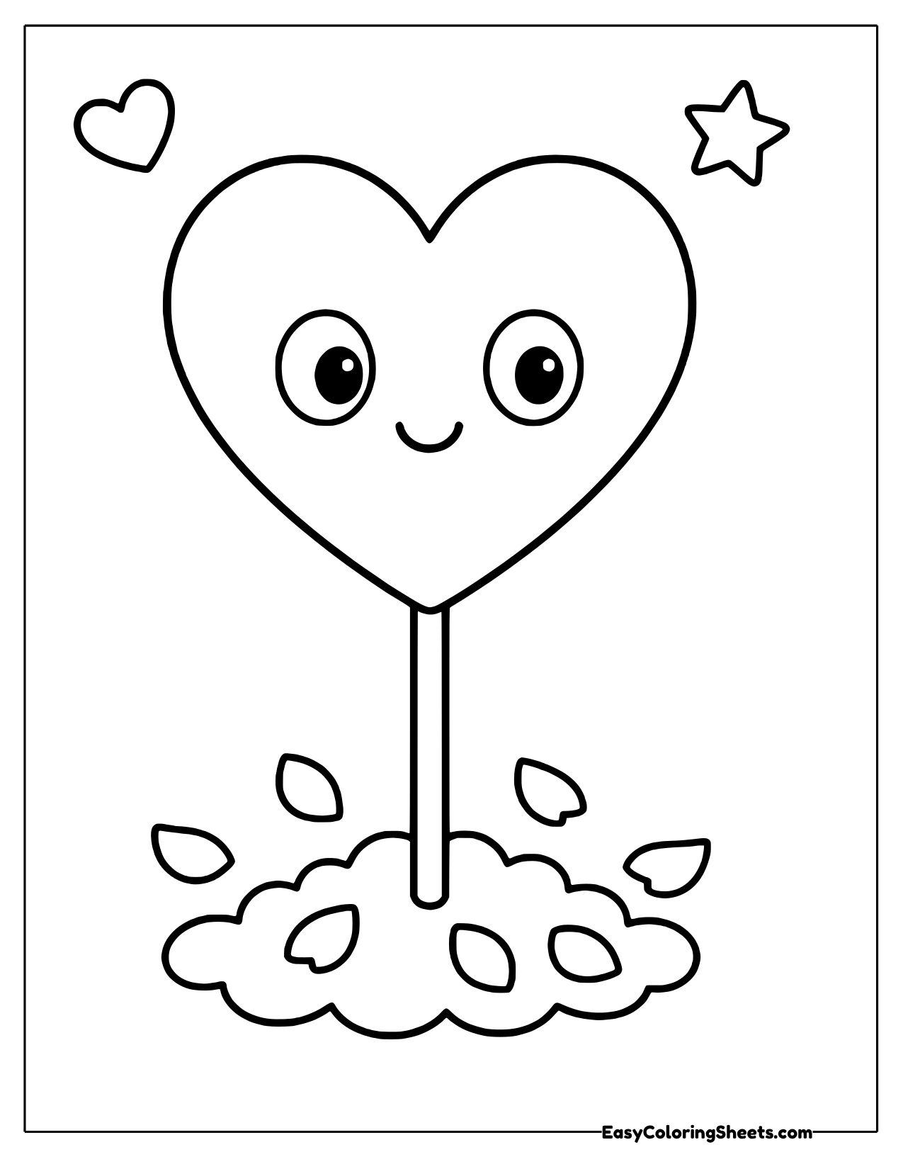 Heart lollipop on a stick