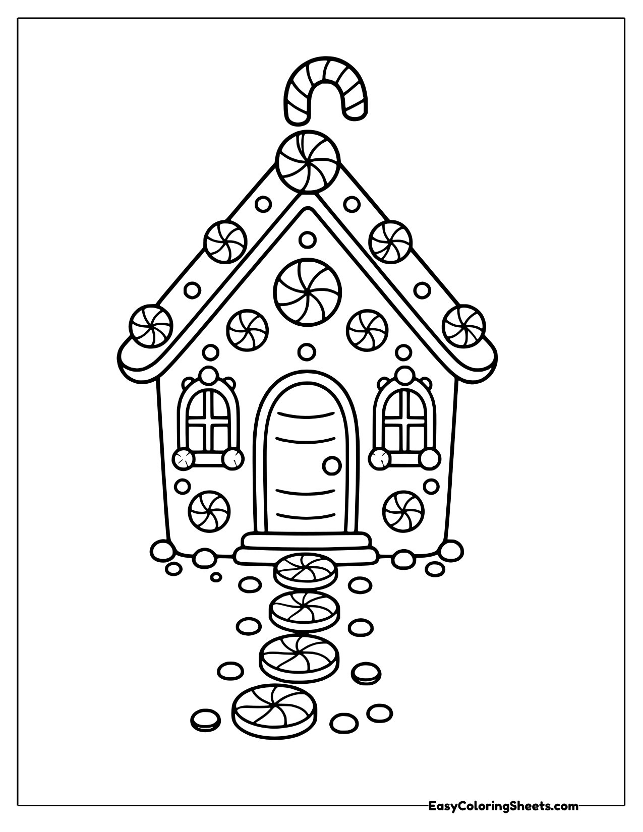 16 Gingerbread House Coloring Pages (Free PDF Printables) | Easy ...