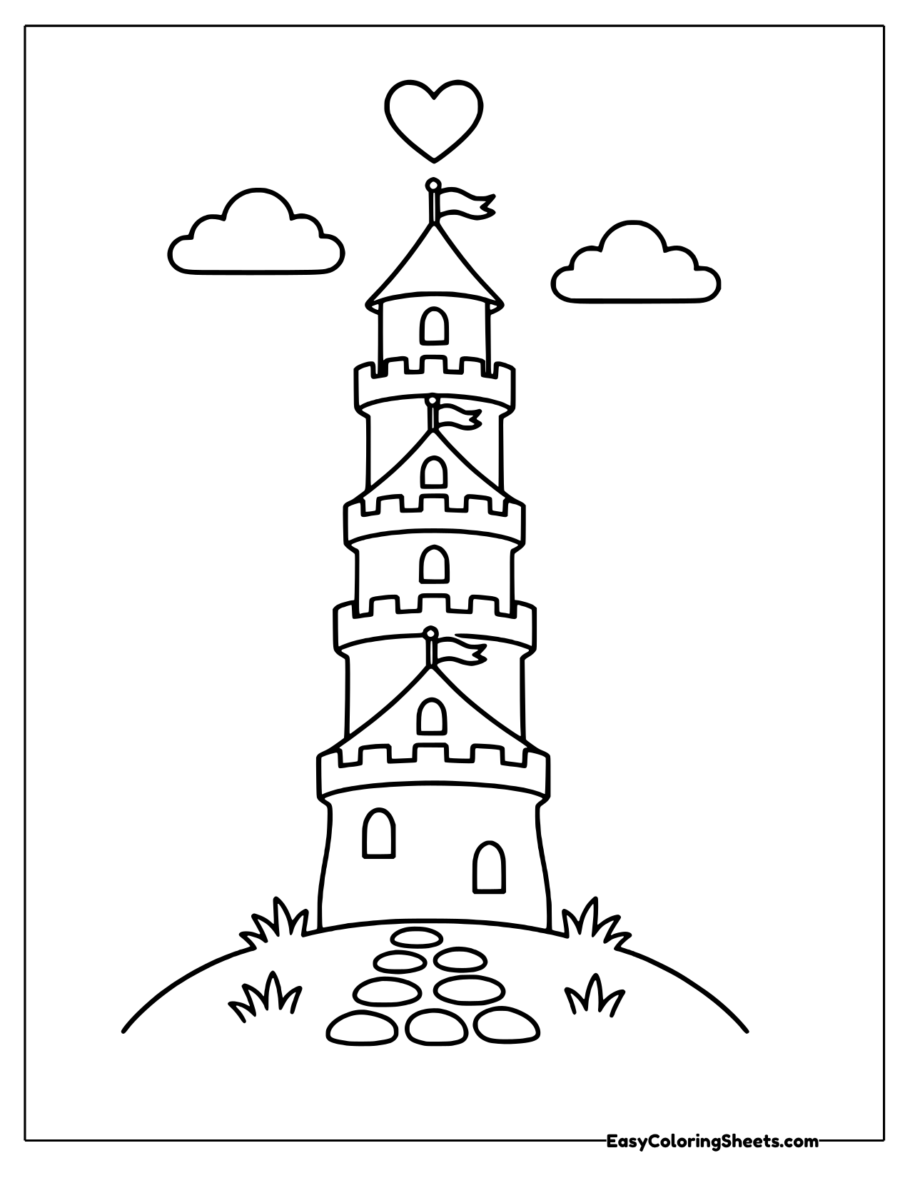 16 Castle Coloring Pages (Free PDF Printables) | Easy Coloring Sheets