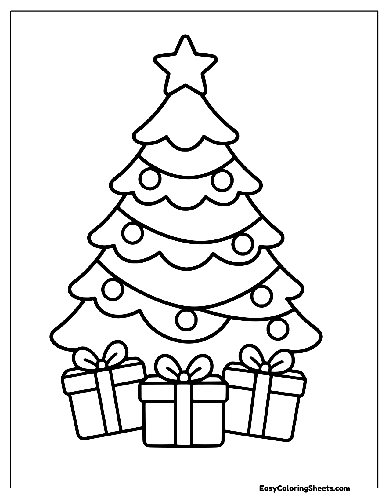Christmas tree wrapped in a light bulb string