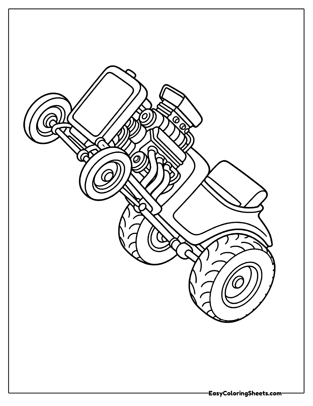 T bucket hot rod with an exposed engine