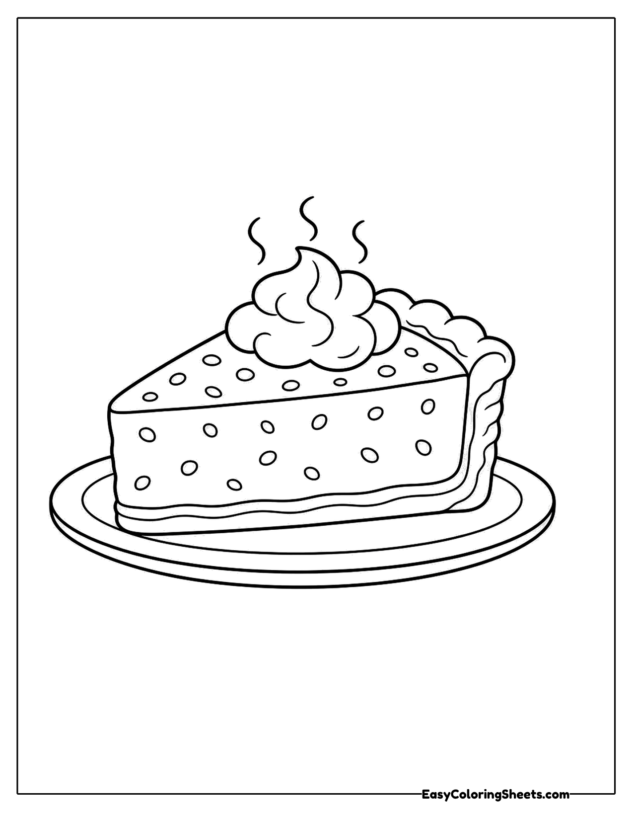Slice of pumpkin pie topped with whipped cream