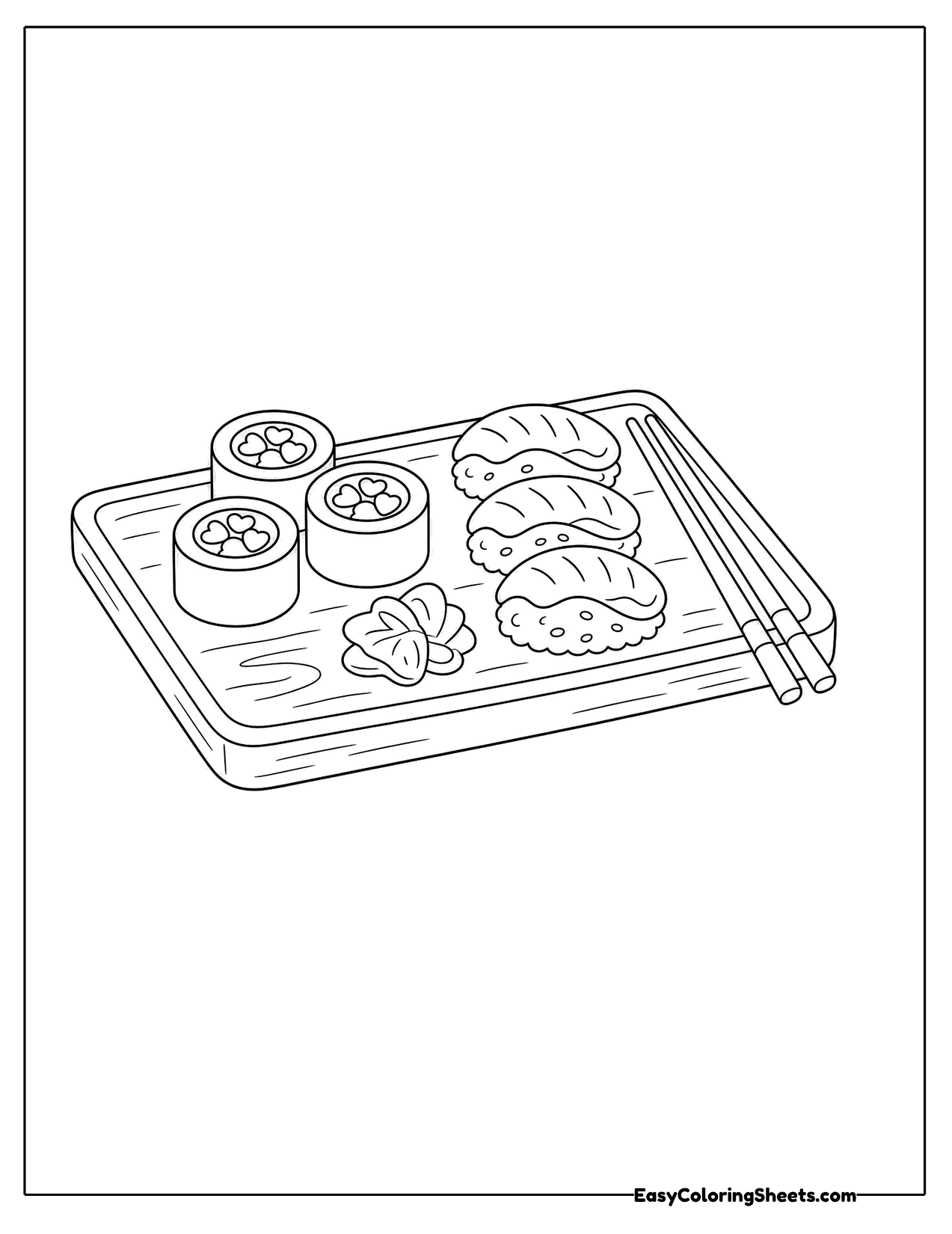 Sushi platter with rolls and nigiri