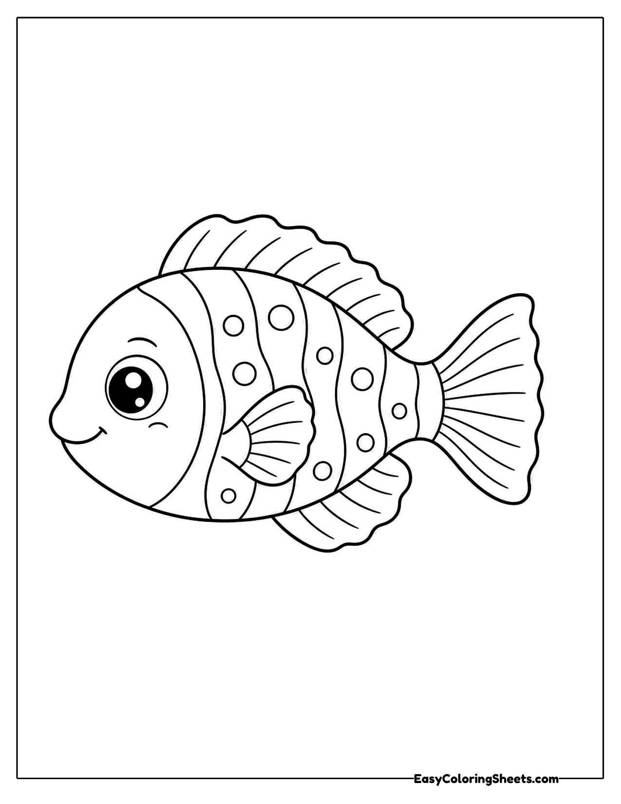 Tropical fish with spots and stripes