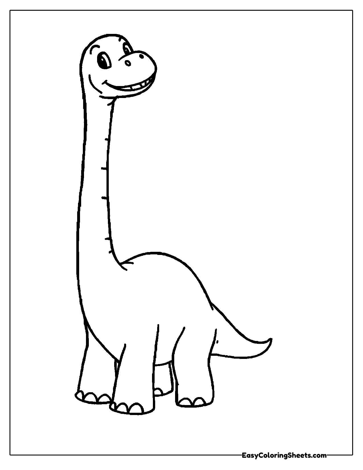 Classic brachiosaurus standing tall