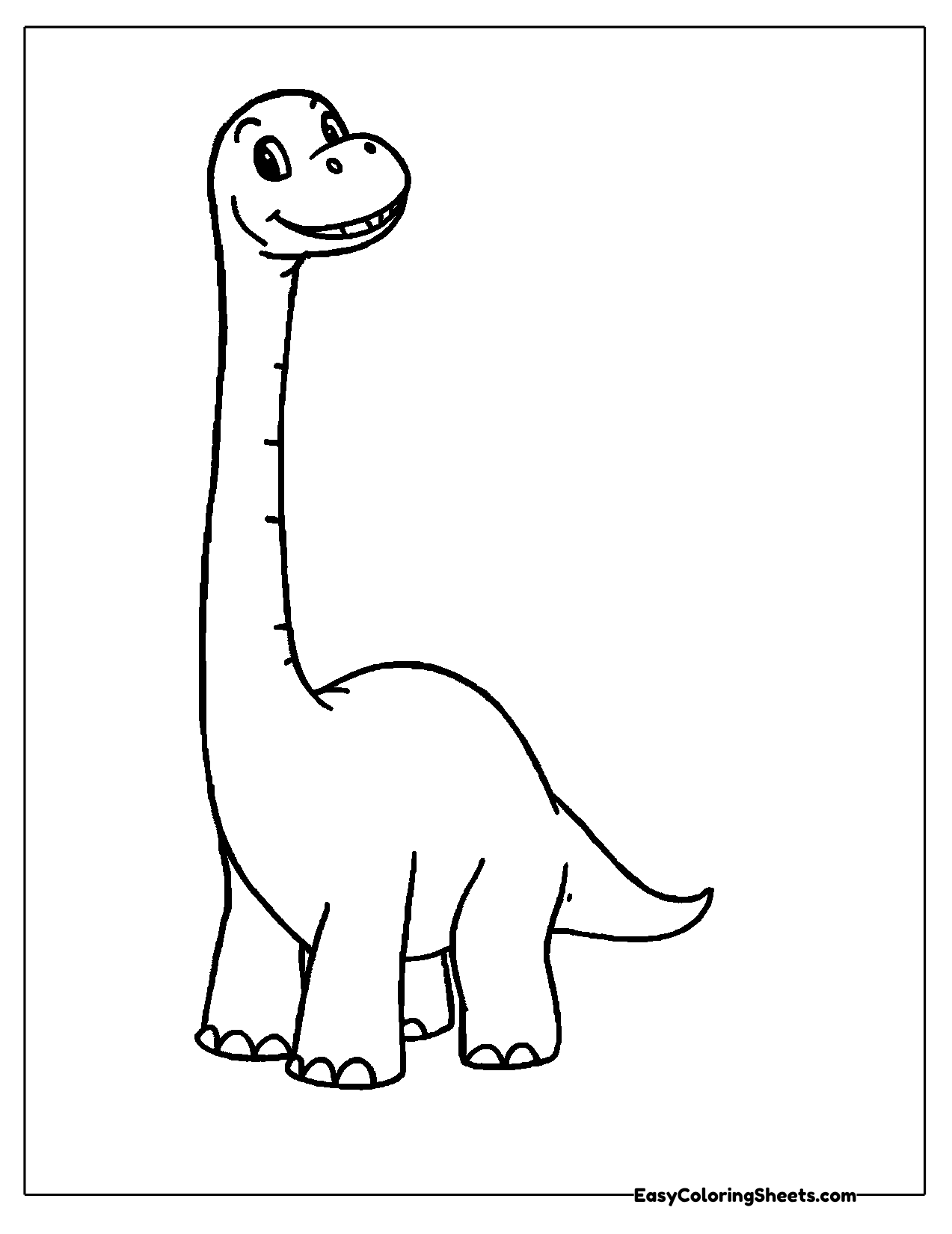 Classic brachiosaurus standing tall