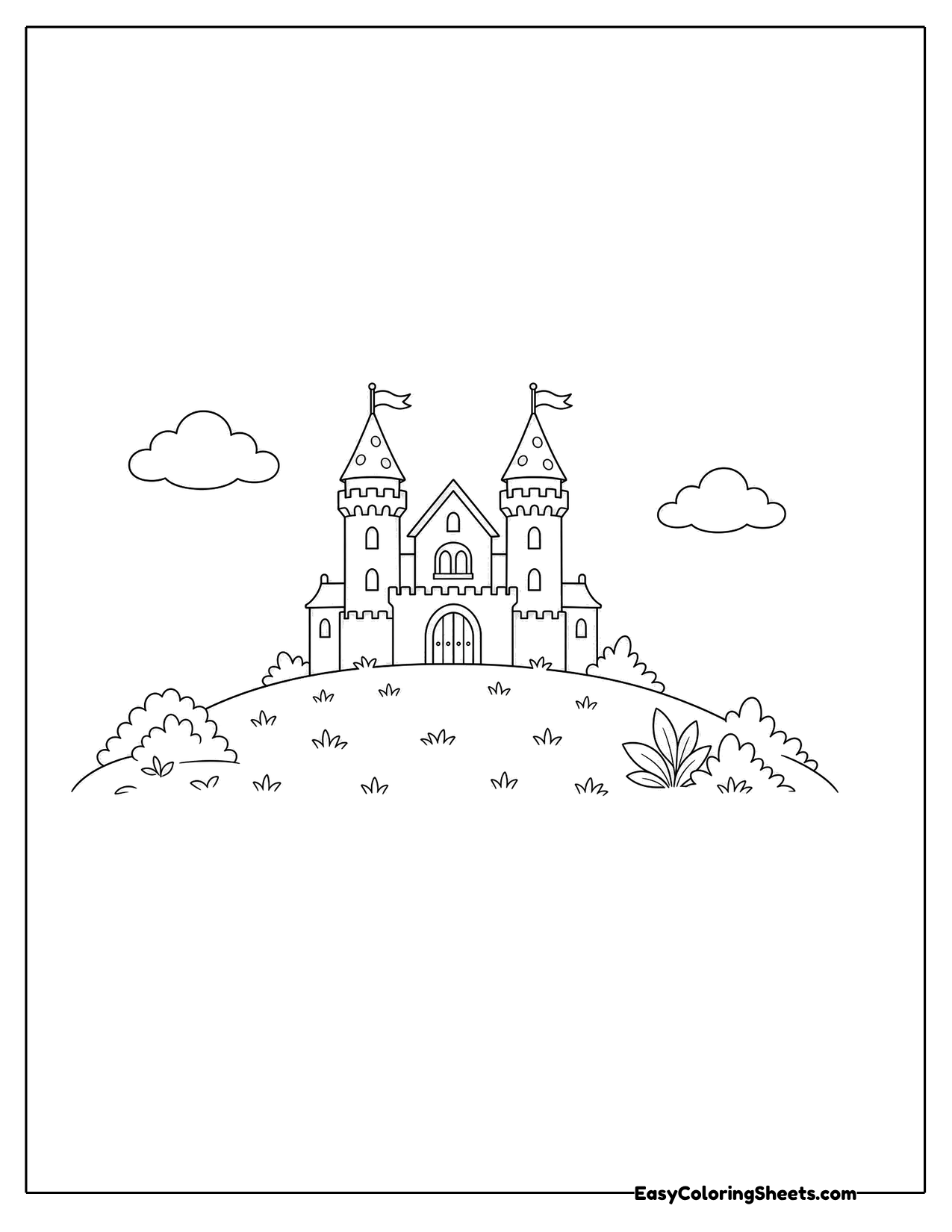 16 Castle Coloring Pages (Free PDF Printables) | Easy Coloring Sheets