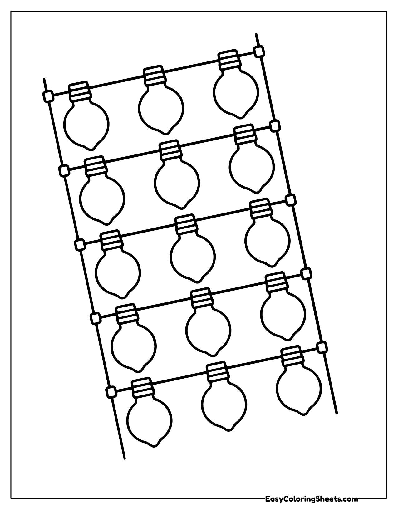 16 Christmas Lights Templates and Templates (Free PDF Printables ...