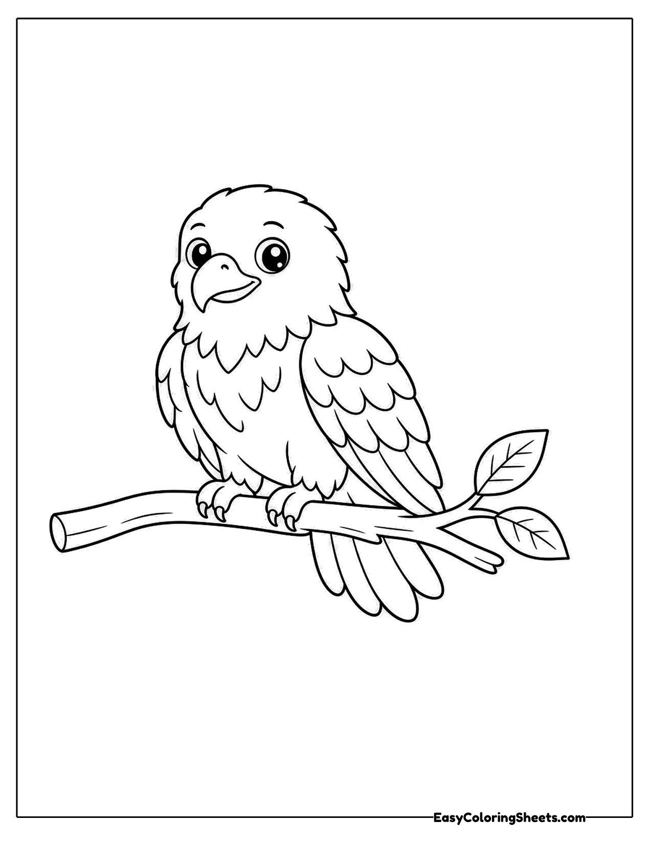 Bald eagle perched on a branch