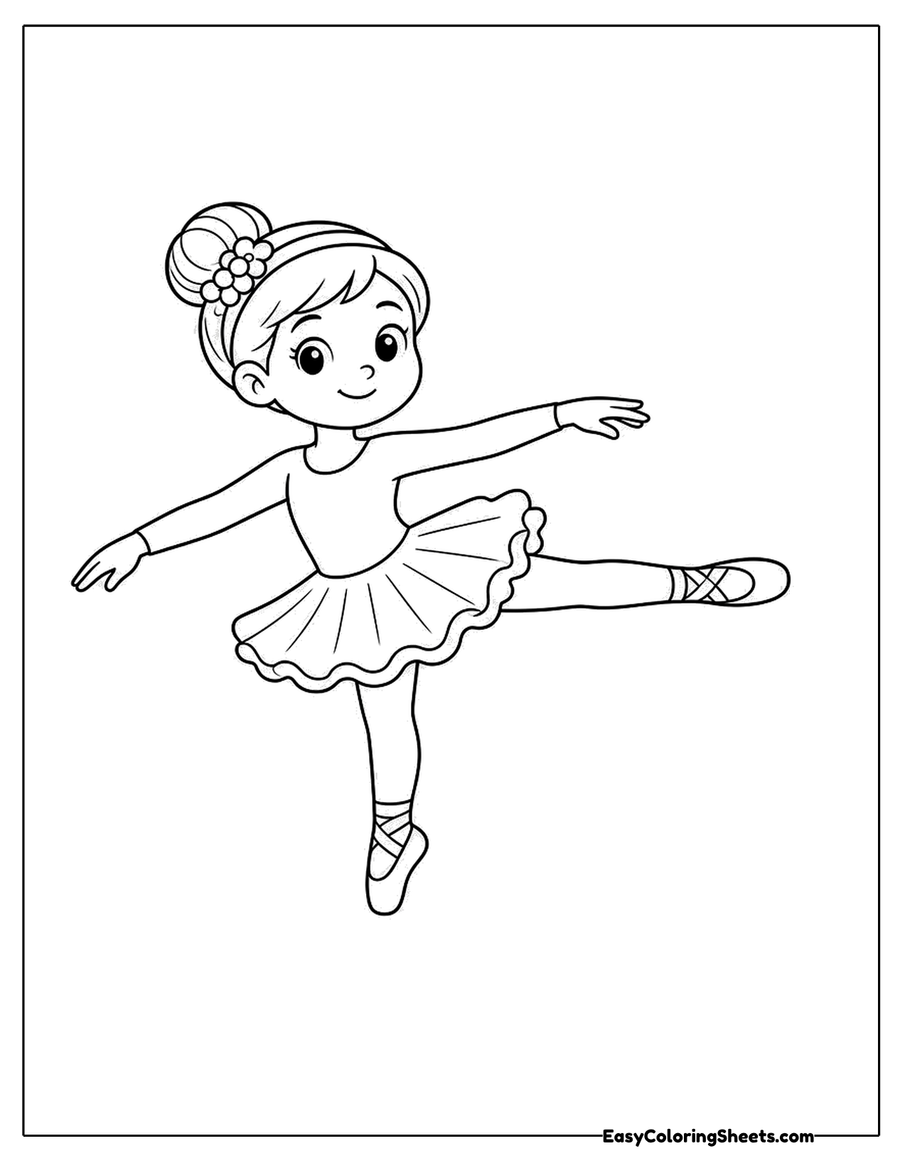 Ballet dancer leaping in a tutu