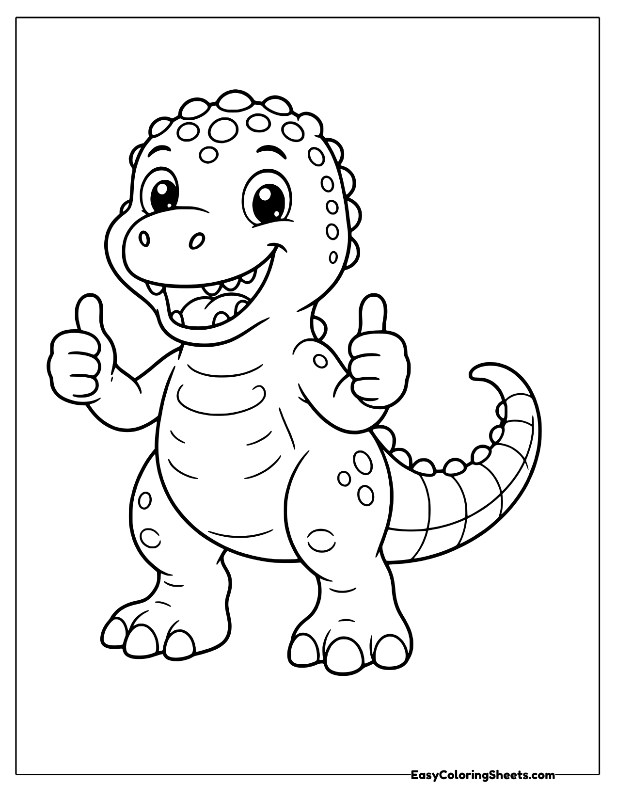 Pachycephalosaurus giving two thumbs up