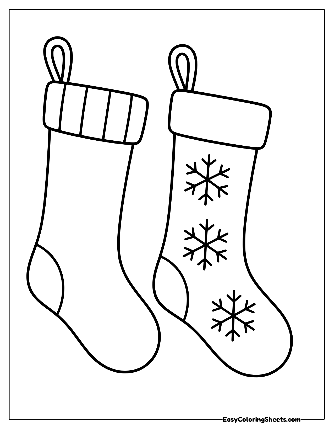 16 Christmas Stocking Templates and Templates (Free PDF Printables ...