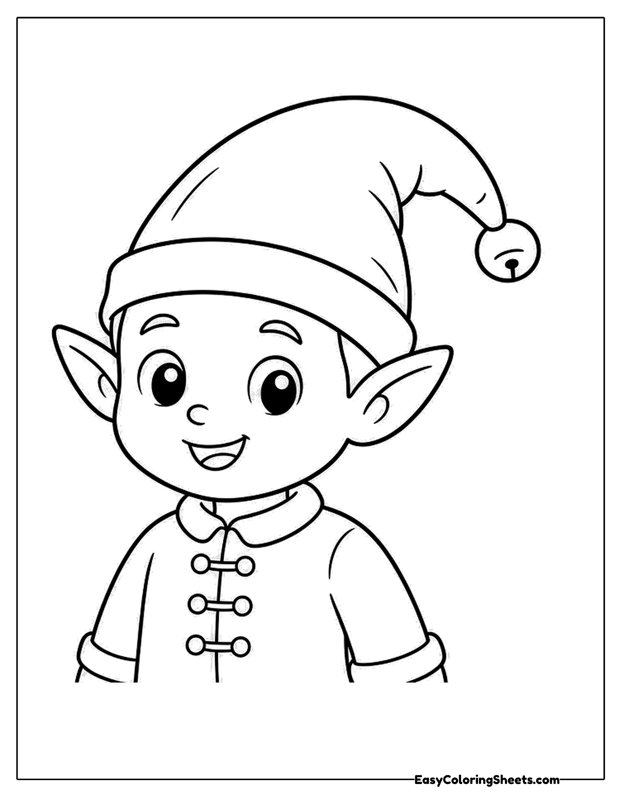 Elf portrait in a floppy hat
