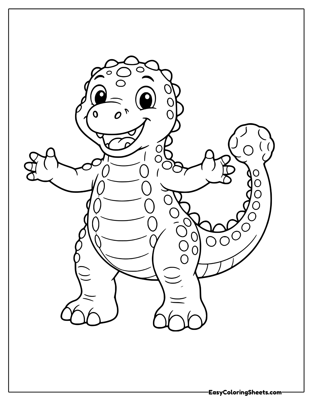 Ankylosaurus standing up for a hug