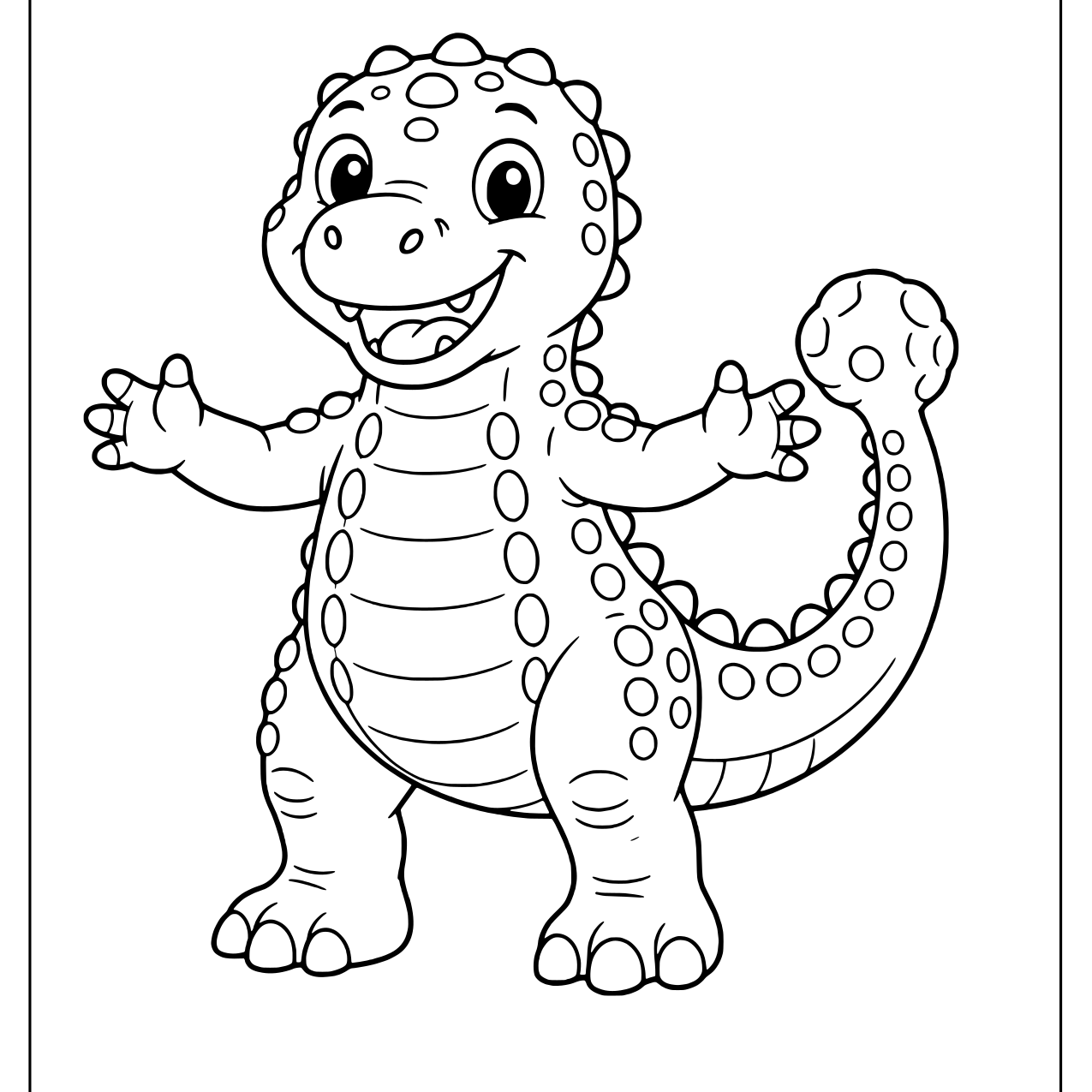 Ankylosaurus standing up for a hug