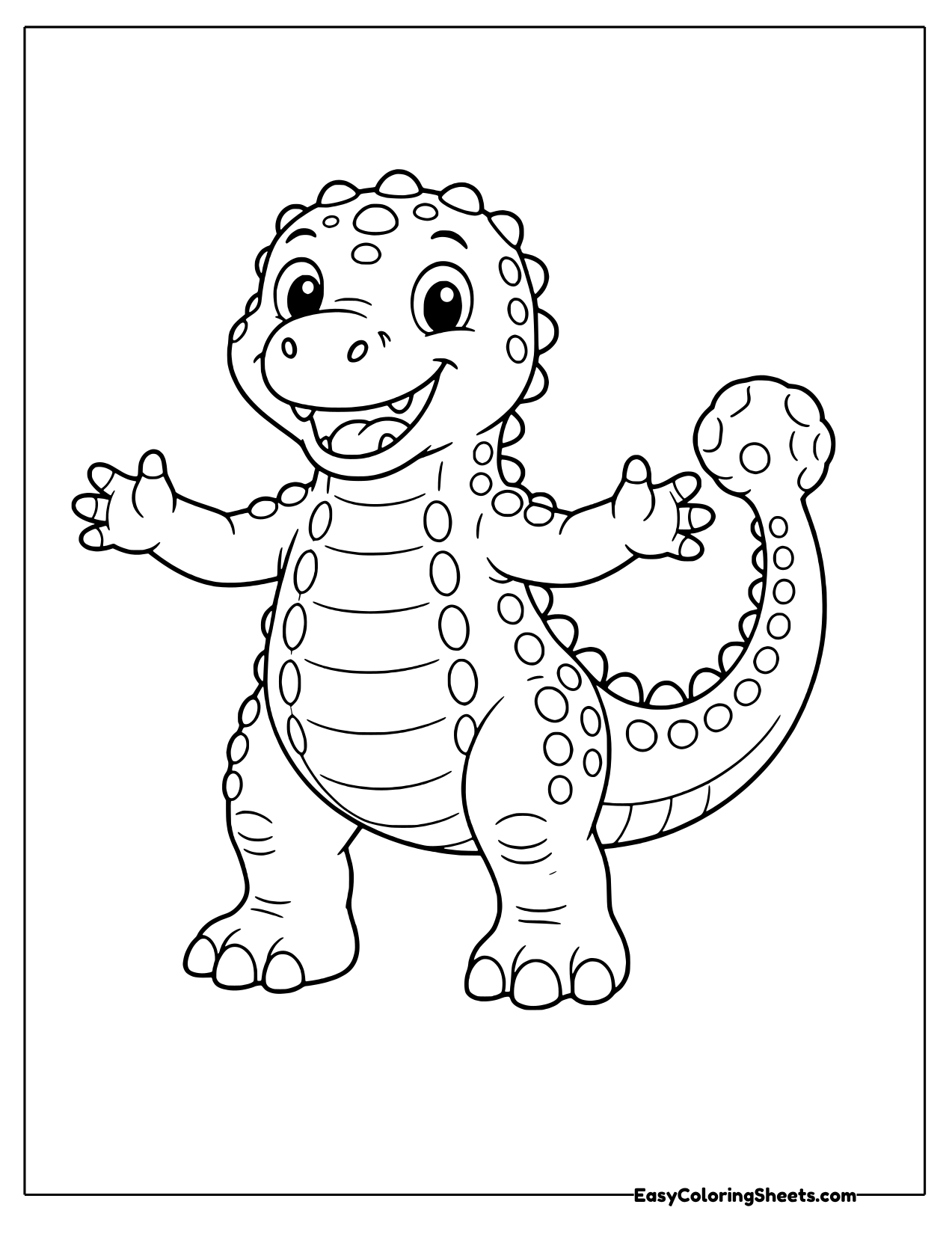 Ankylosaurus standing up for a hug