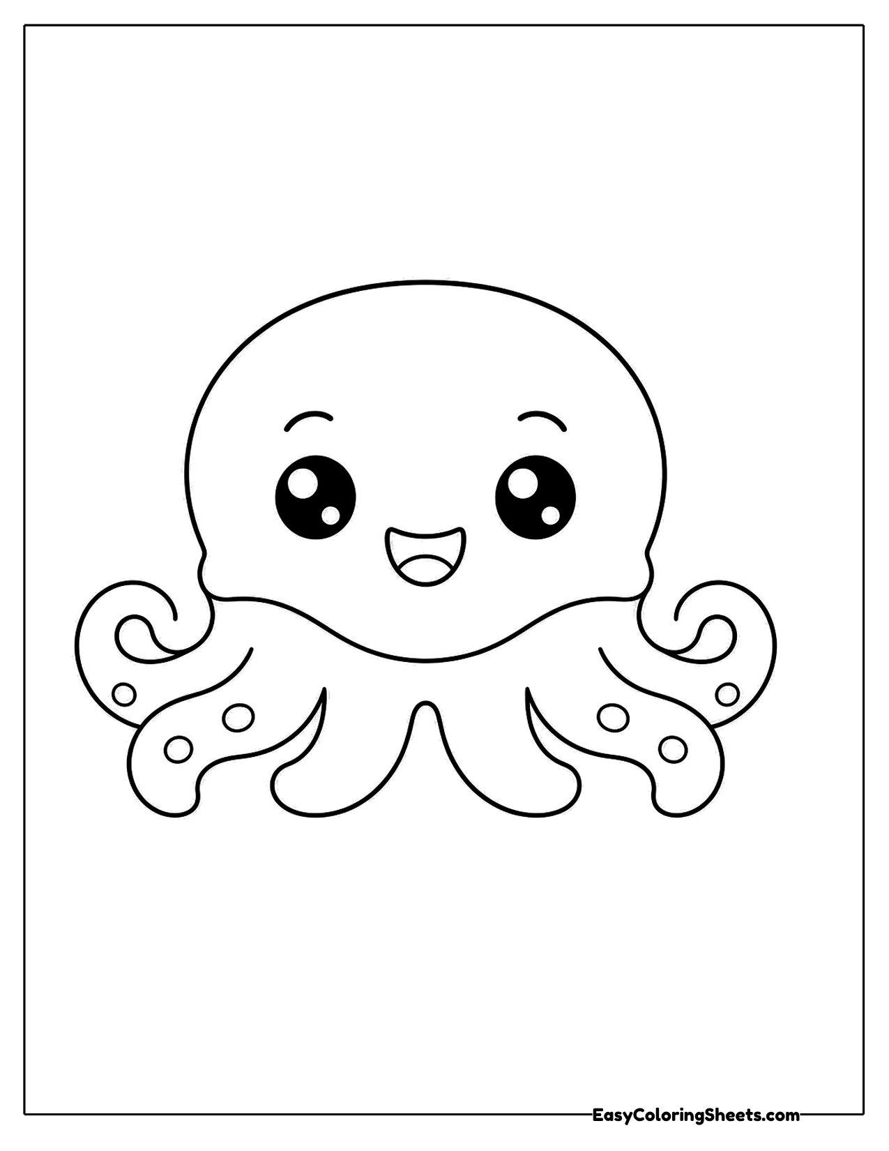 Simple big-headed octopus