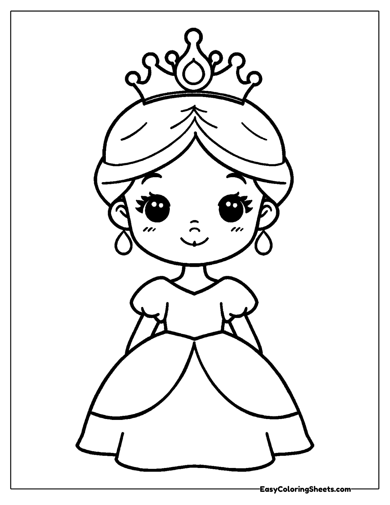 Princess wearing a jeweled crown