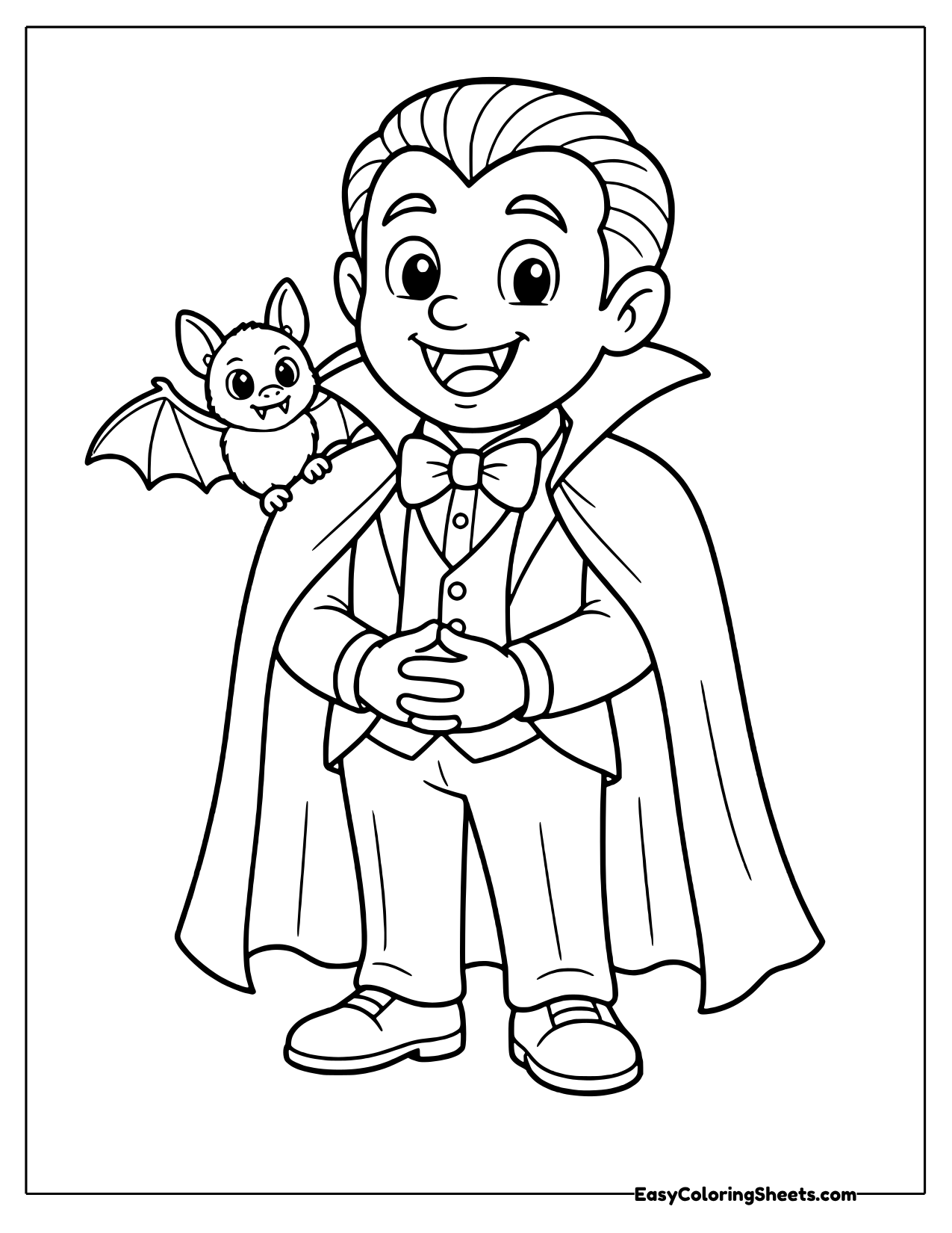 16 Vampire Coloring Pages (Free PDF Printables) | Easy Coloring Sheets