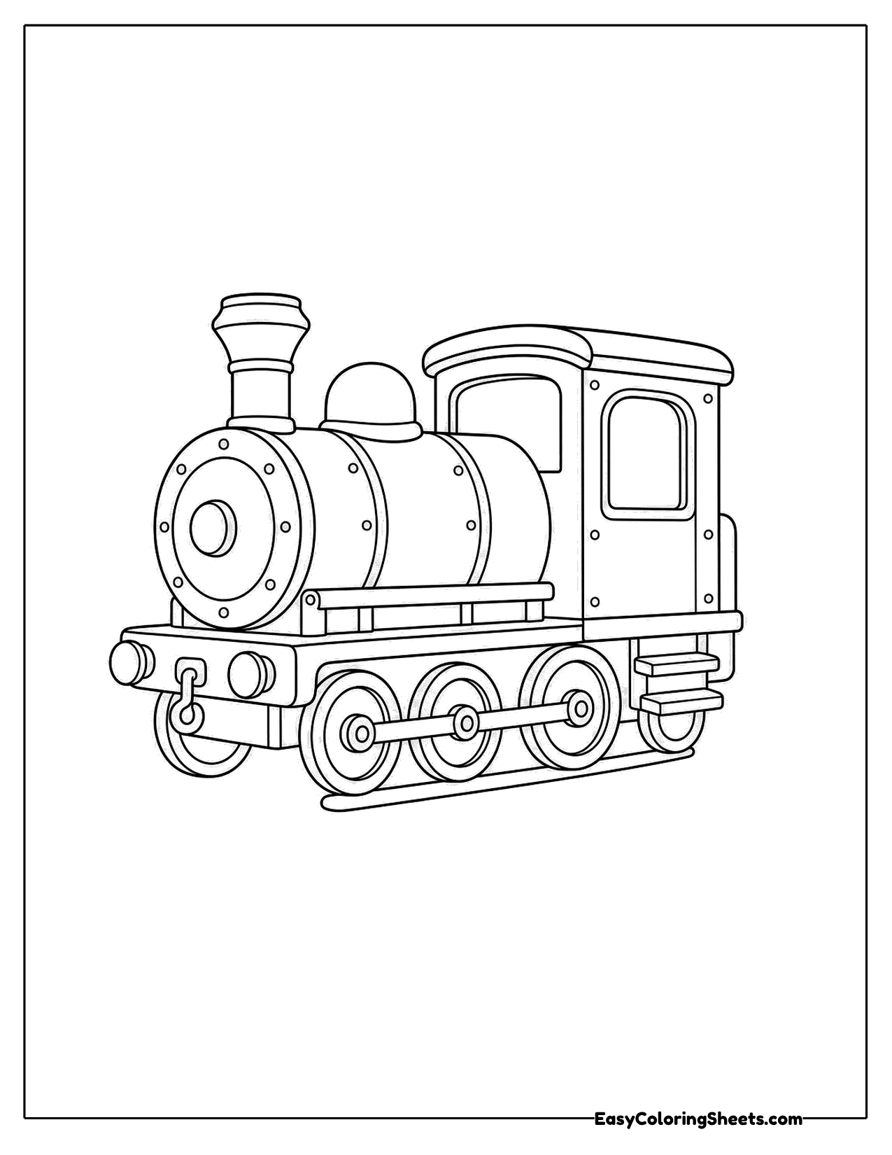 Big steam locomotive with a tall smokestack
