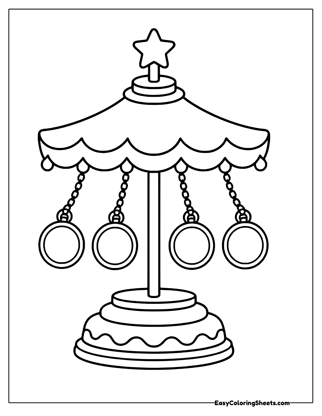 Carousel hung with pocket watches