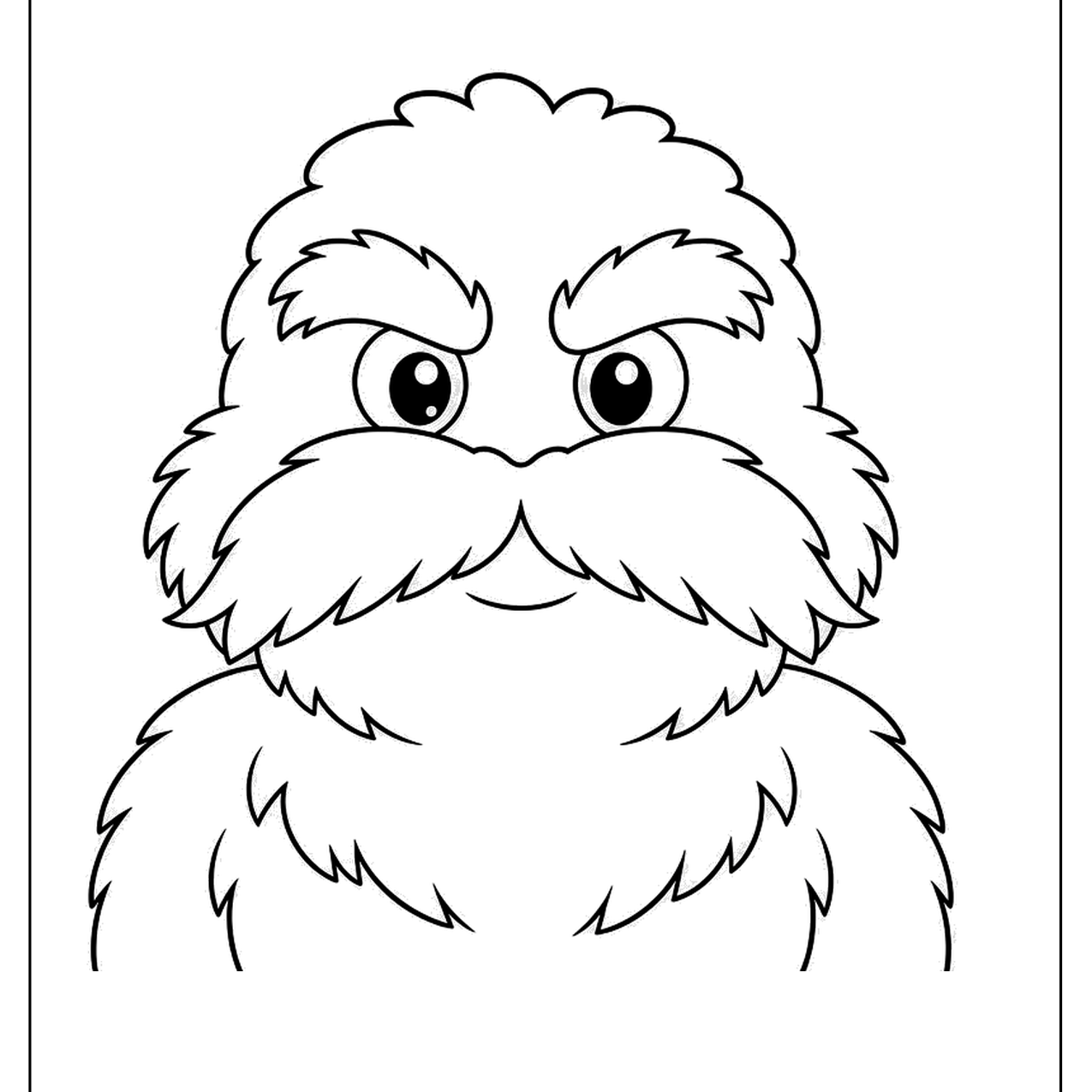 Furry creature with a big bushy mustache