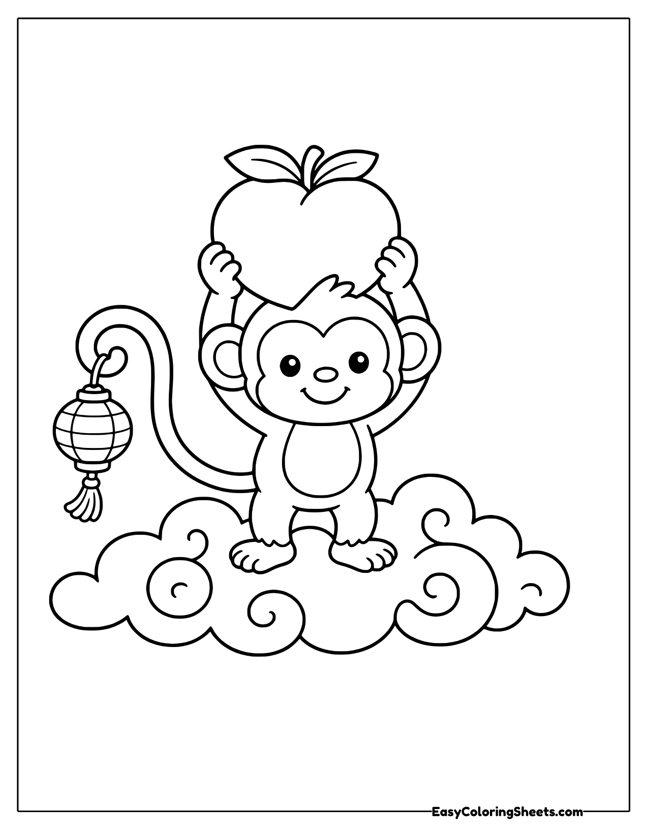 20 Chinese New Year Coloring Pages (Free PDF Printables) | Easy ...