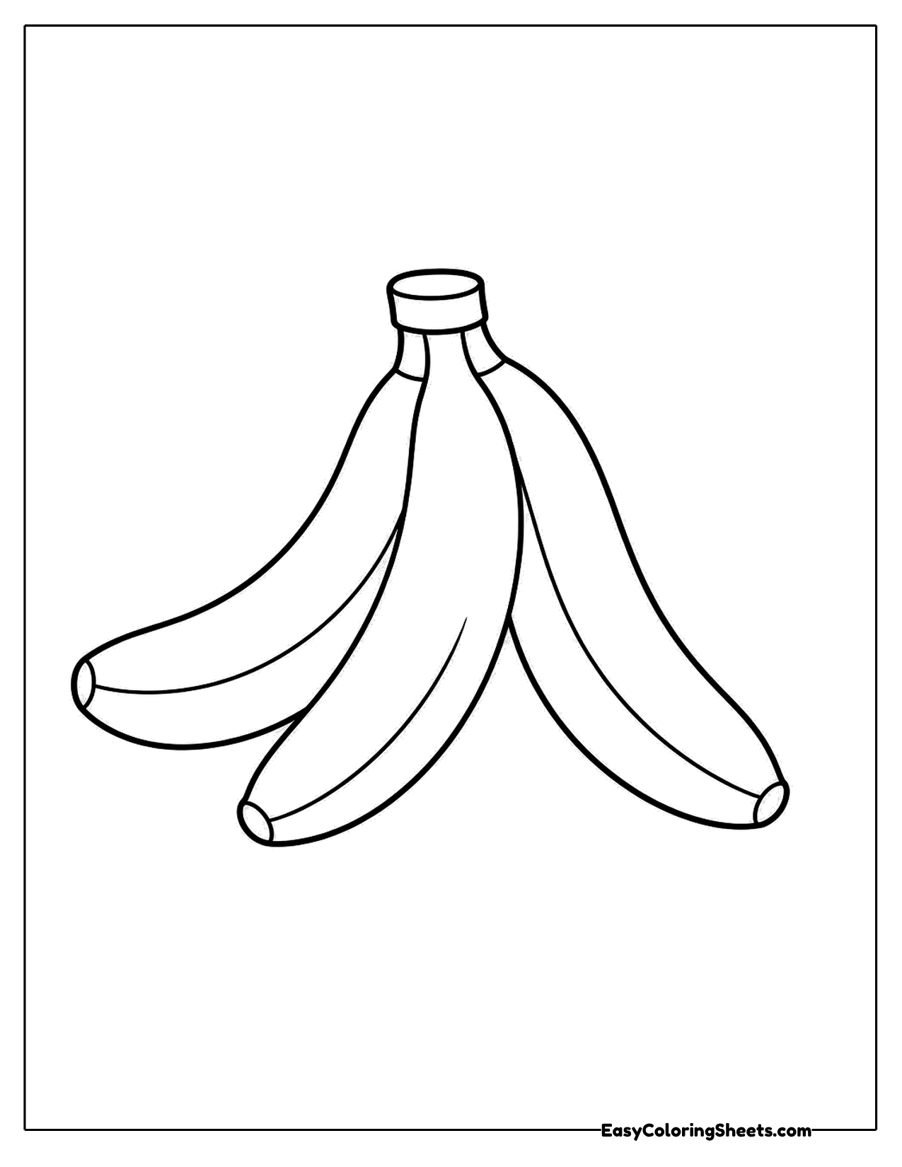 Bunch of three bananas