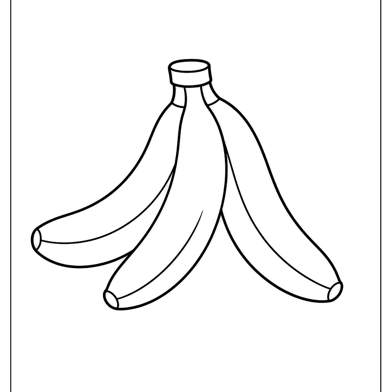 Bunch of three bananas