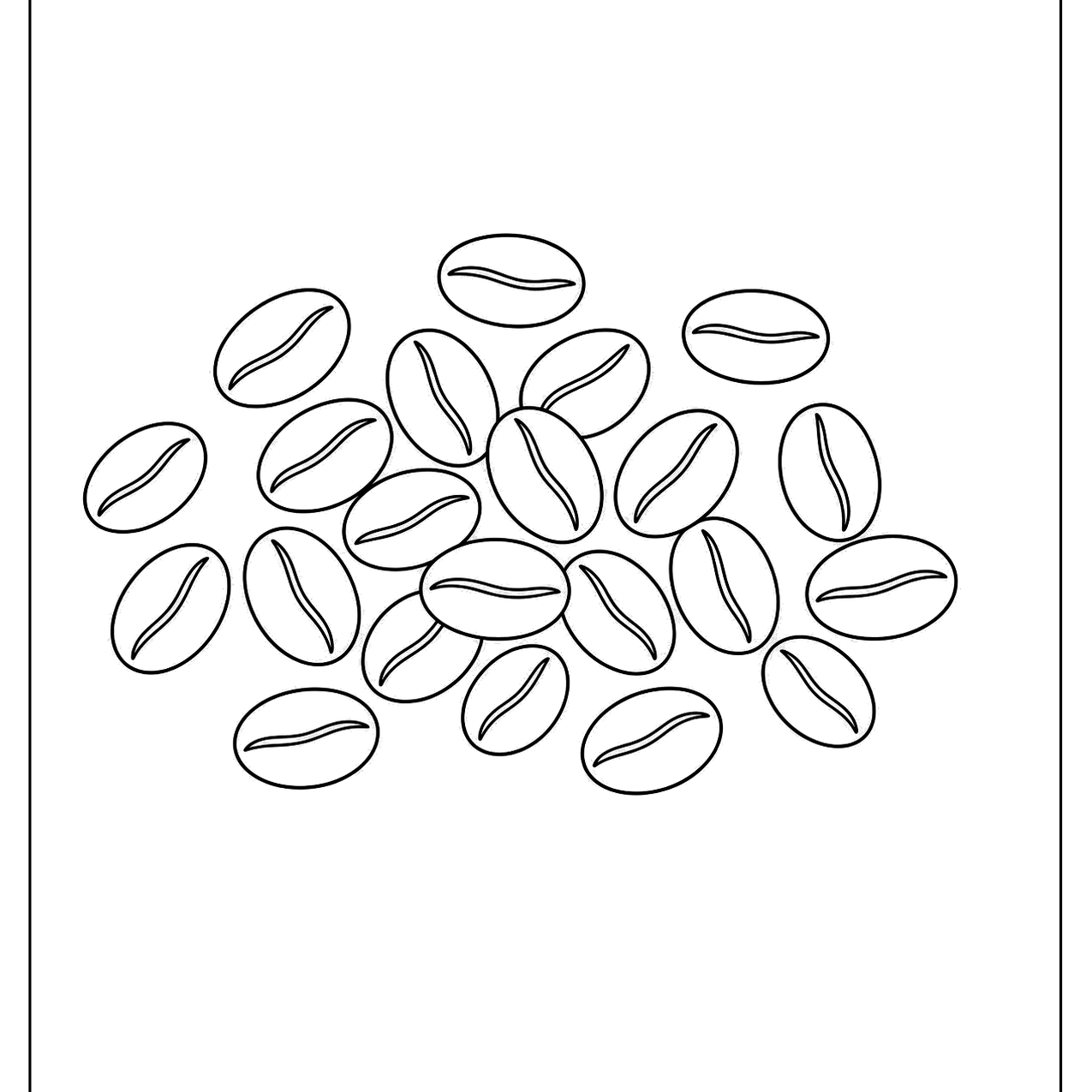 Pile of coffee beans