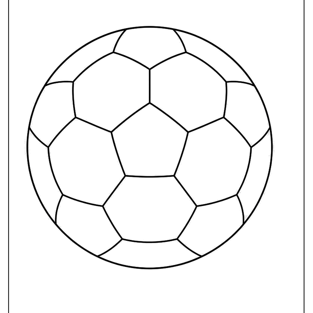 Classic soccer ball with hexagon panels