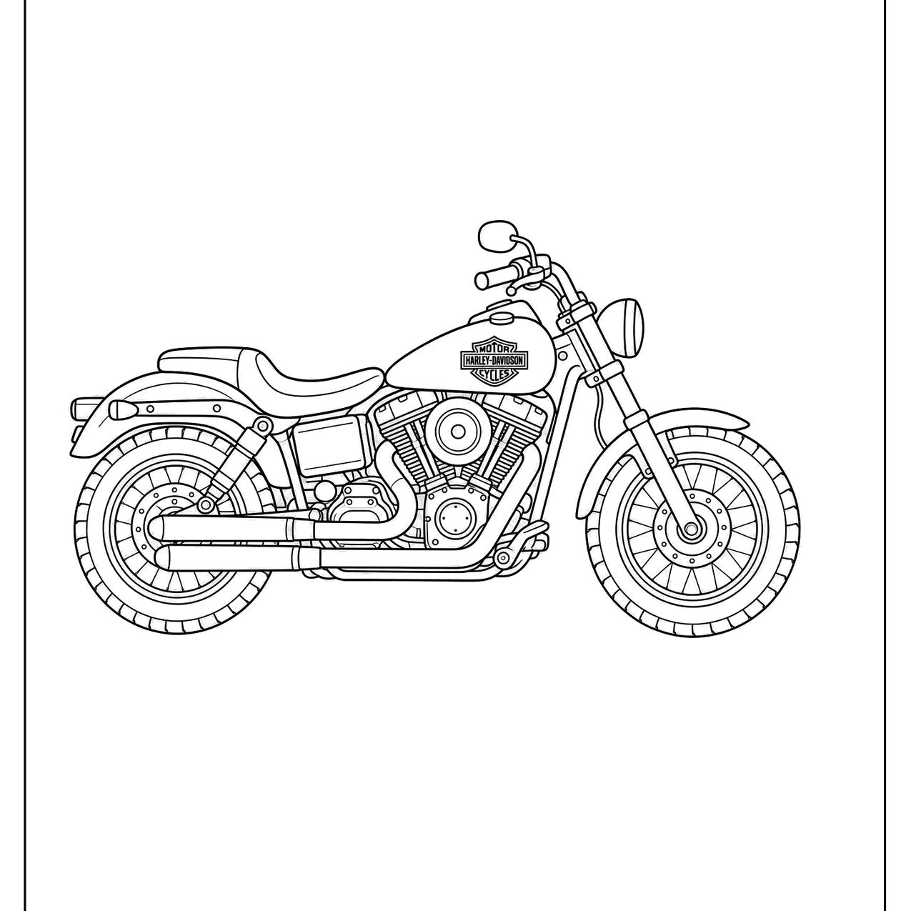 Cruiser motorcycle shown from the side