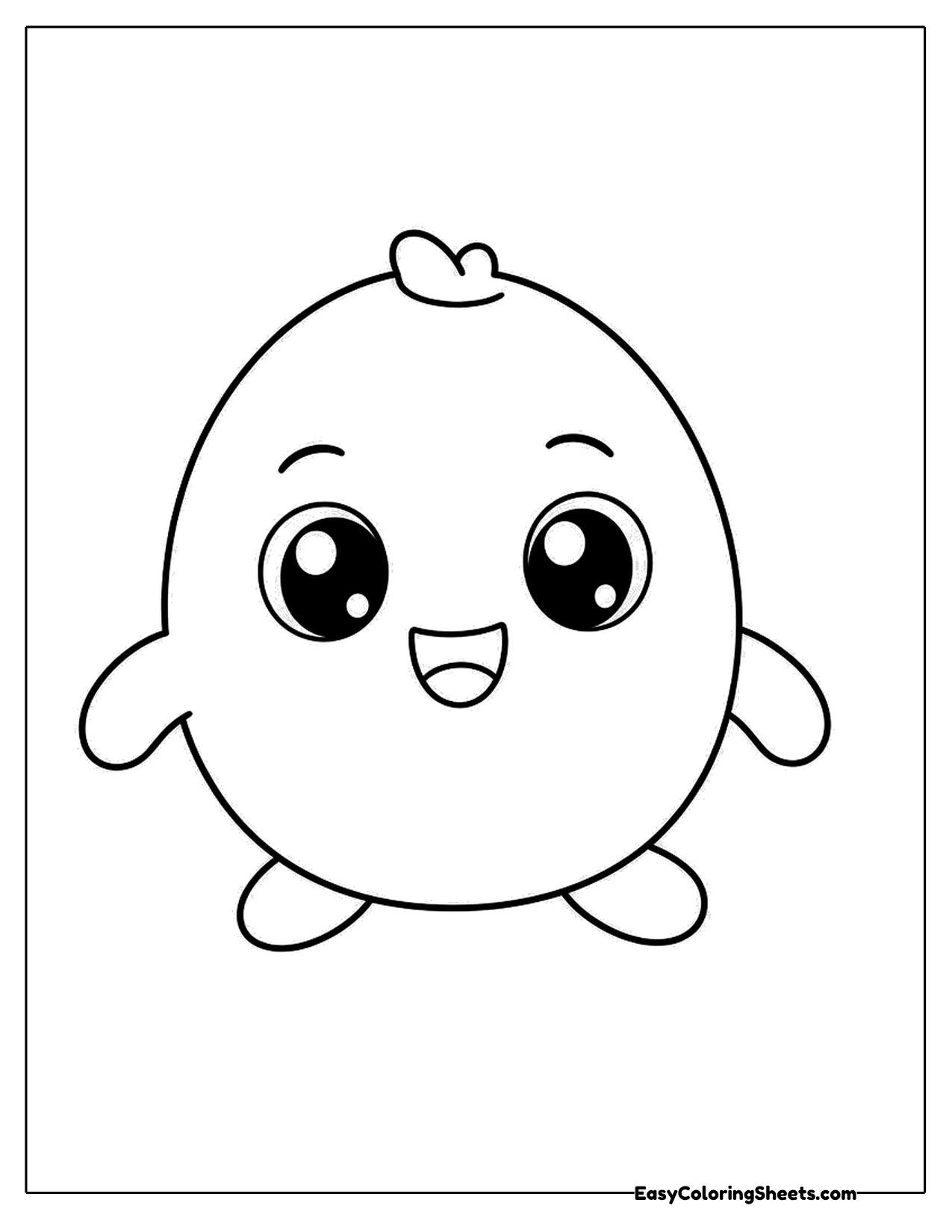 Round chick-like pet with tiny wings
