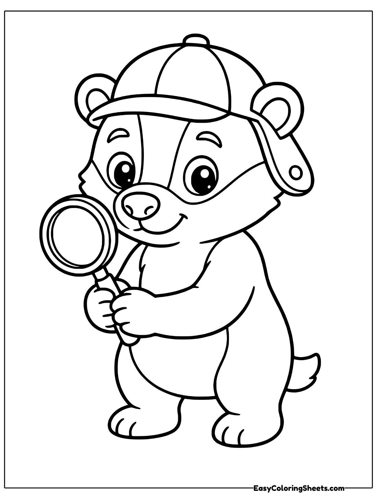 Something mysterious is going on in the woods, and this badger detective is on the case.