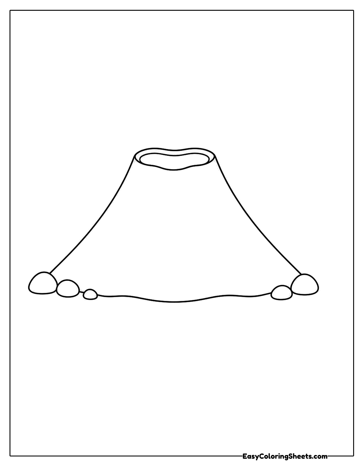 Simple volcano outline