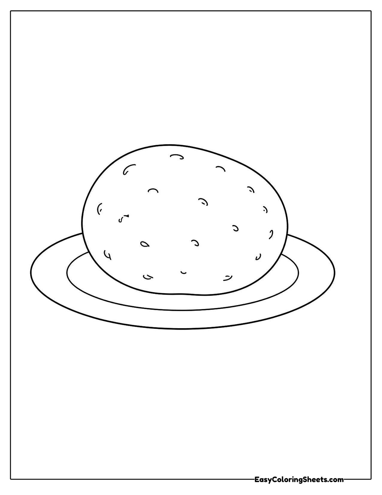 Potato on a plate