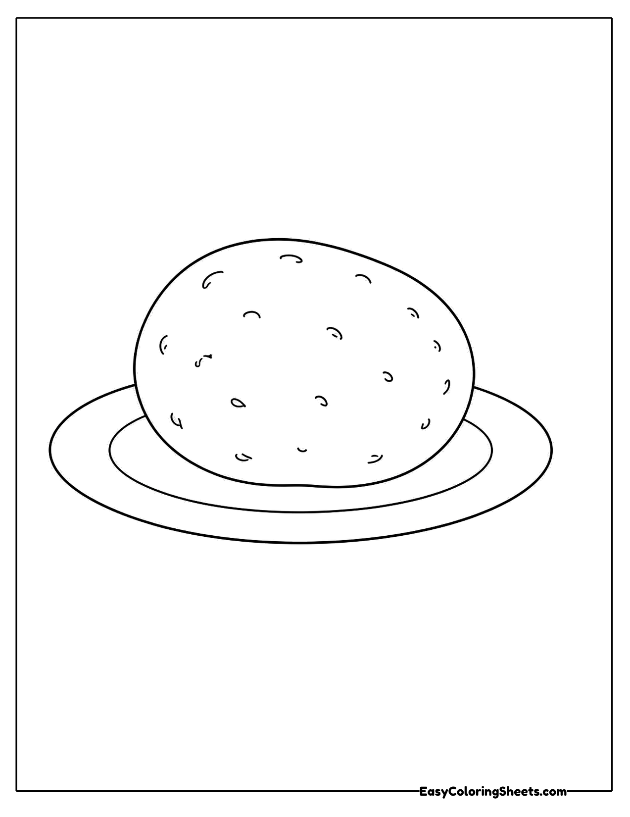 Potato on a plate