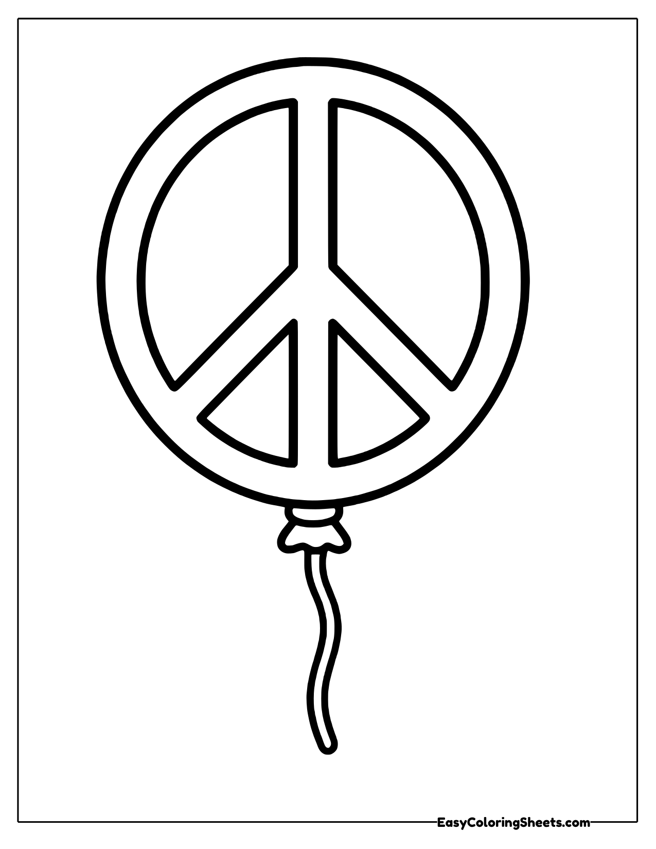 8 Peace Coloring Pages (Free PDF Printables) | Easy Coloring Sheets
