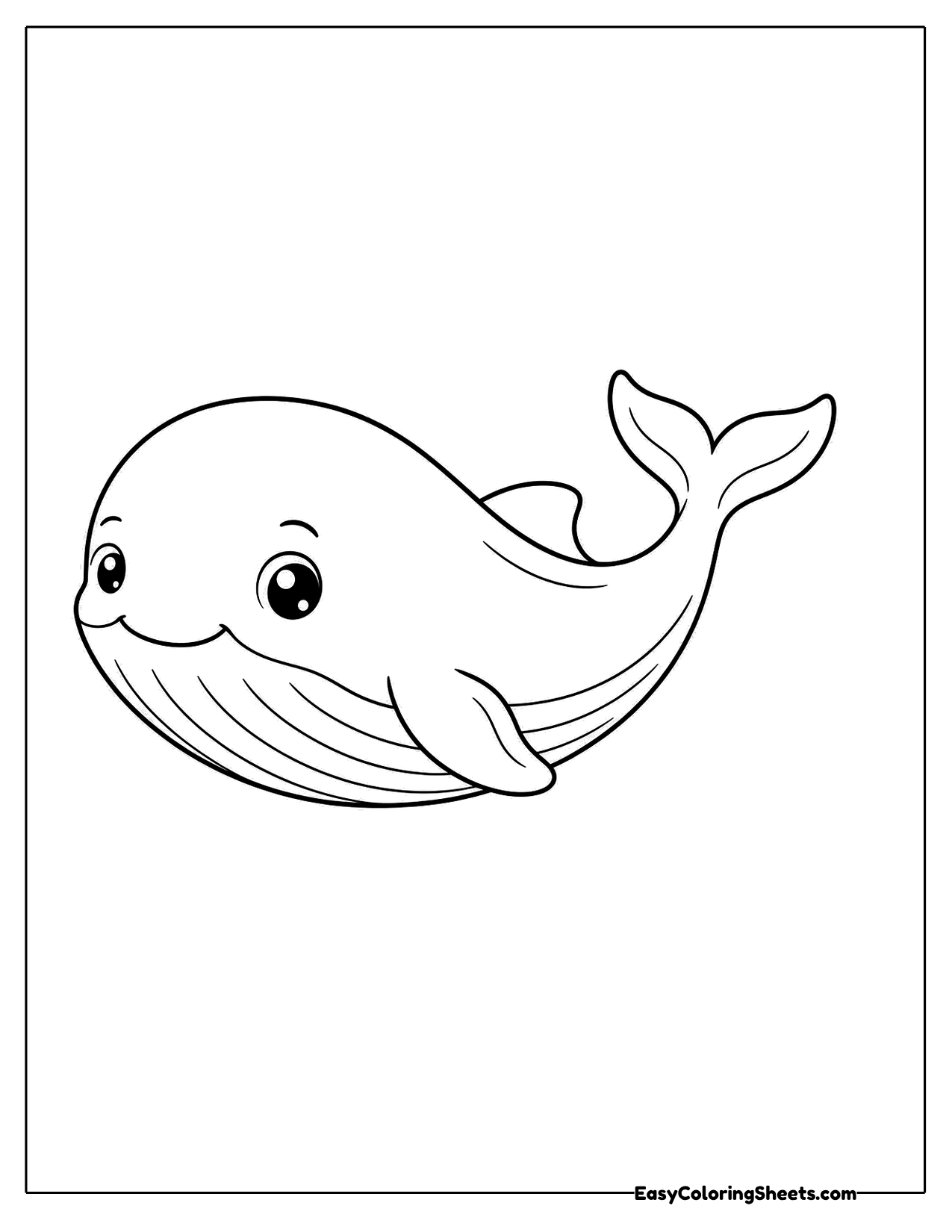 Whale in three quarter view